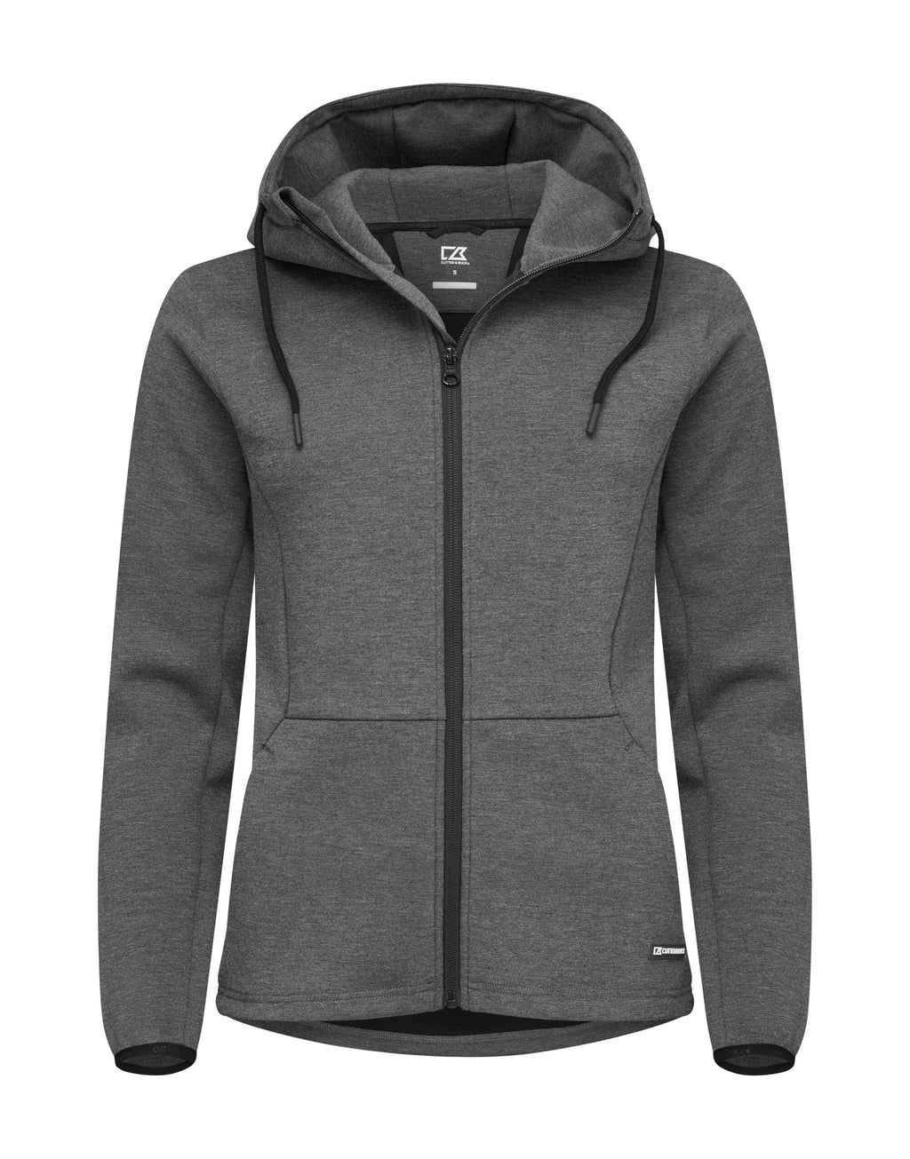 CB358419 C&B Ladies Pemberton Full Zip Hood - Anthracite Melange - CB358419