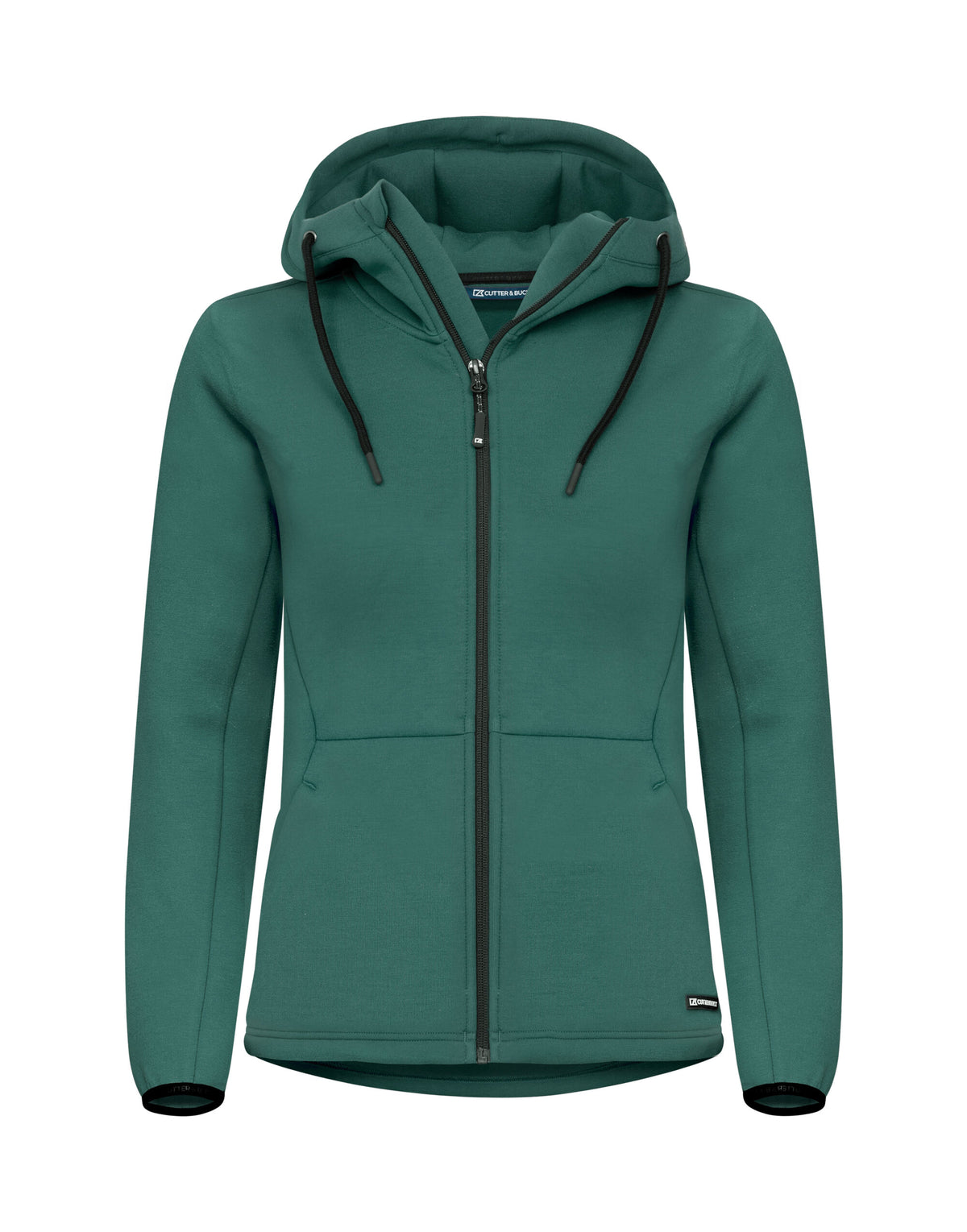 CB358419 C&B Ladies Pemberton Full Zip Hood - Pine Green - CB358419