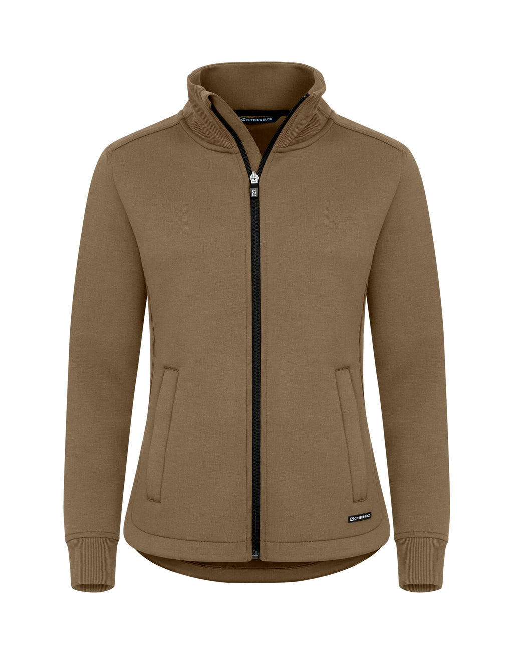 CB358427 C&B Ladies Pemberton Full Zip Sweatshirt - Khaki - CB358427
