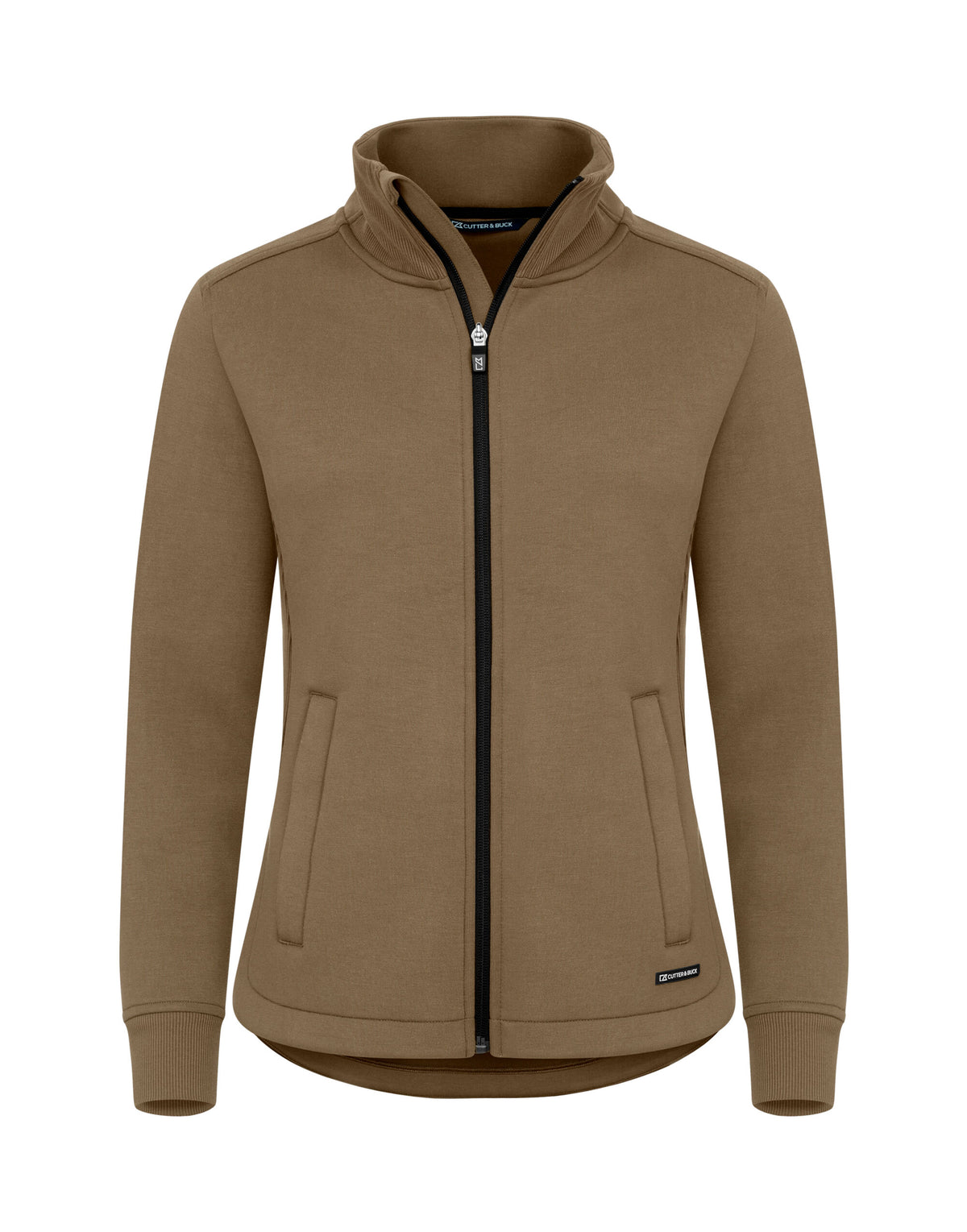 CB358427 C&B Ladies Pemberton Full Zip Sweatshirt - Khaki - CB358427