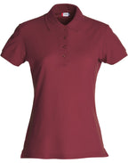 CQ028231 Clique Ladies Basic Polo - Burgundy - CQ028231
