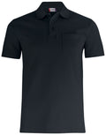CQ028255 Clique Basic Polo With Pocket - Black - CQ028255