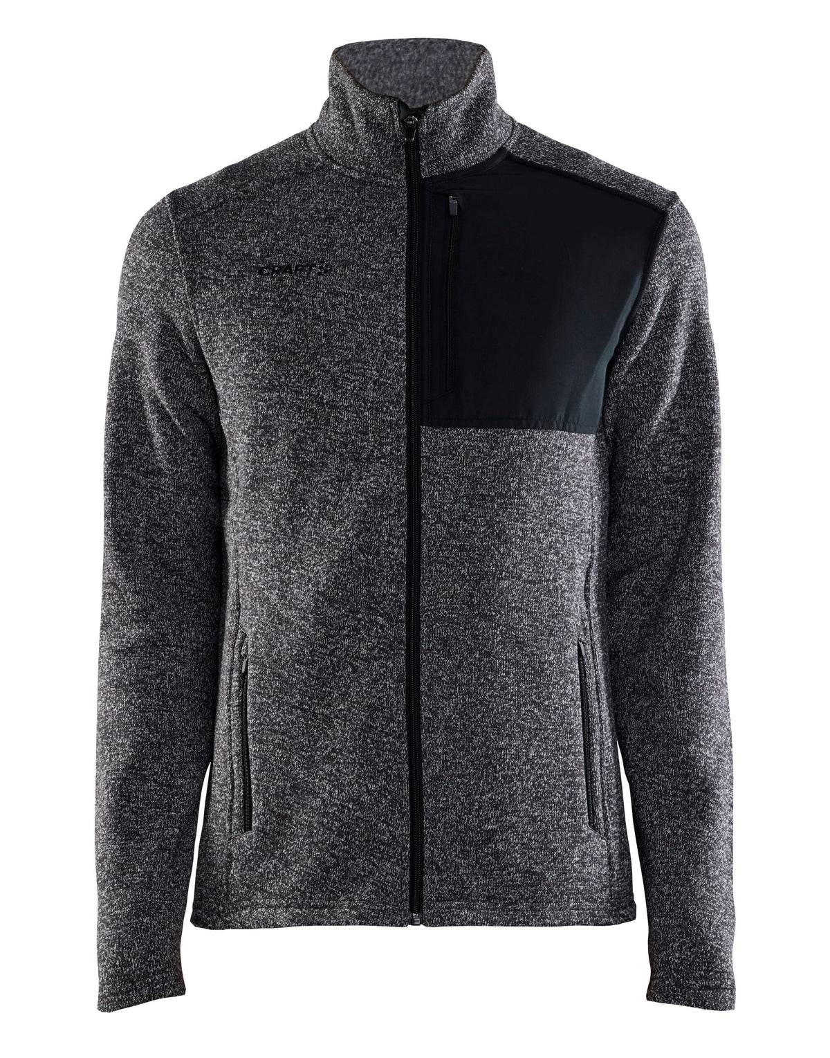 CR1912218 Craft Men's ADV Explore Heavy Fleece Jkt - Black Melange - CR1912218