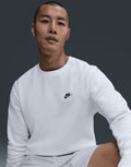 FN3886 Nike Club BB Crew Sweat - White/Black - FN3886
