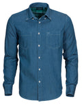 HAR2113035 James Harvest Jupiter Denim Look Shirt - Blue Denim - HAR2113035