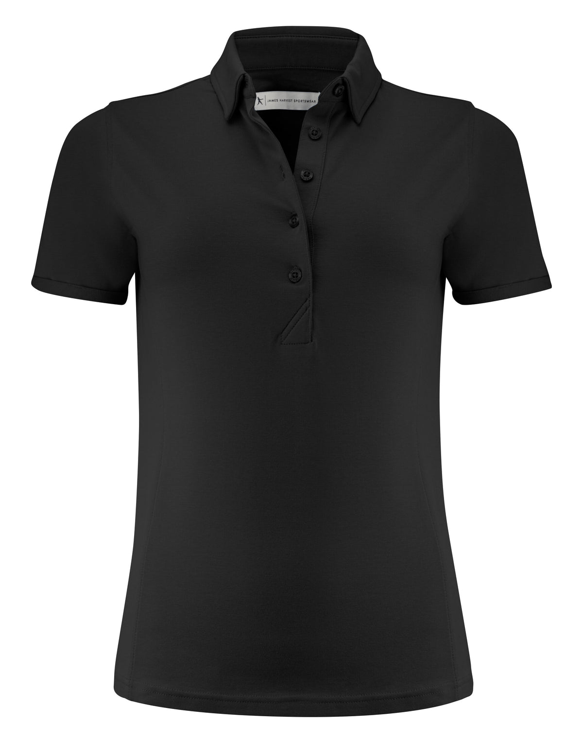 HAR2125038 James Harvest American Ladies Polo - Black - HAR2125038