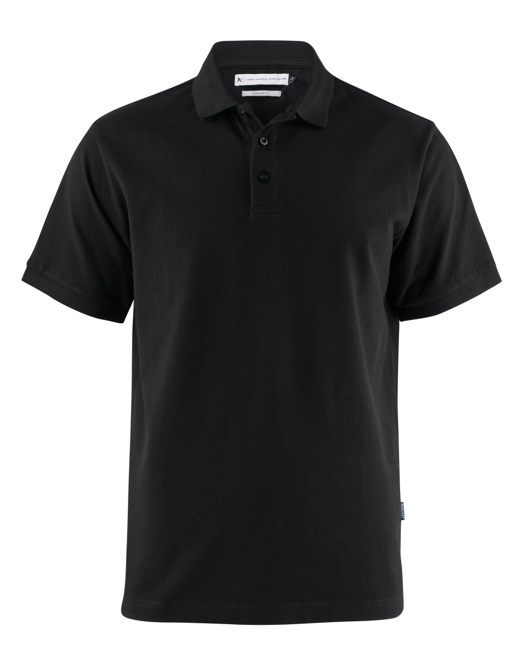 HAR2135031 James Harvest Neptune Regular Polo - Black - HAR2135031