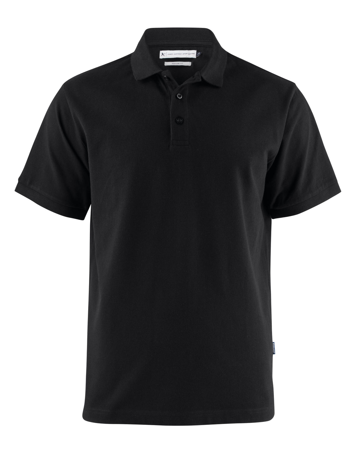 HAR2135031 James Harvest Neptune Regular Polo - Black - HAR2135031