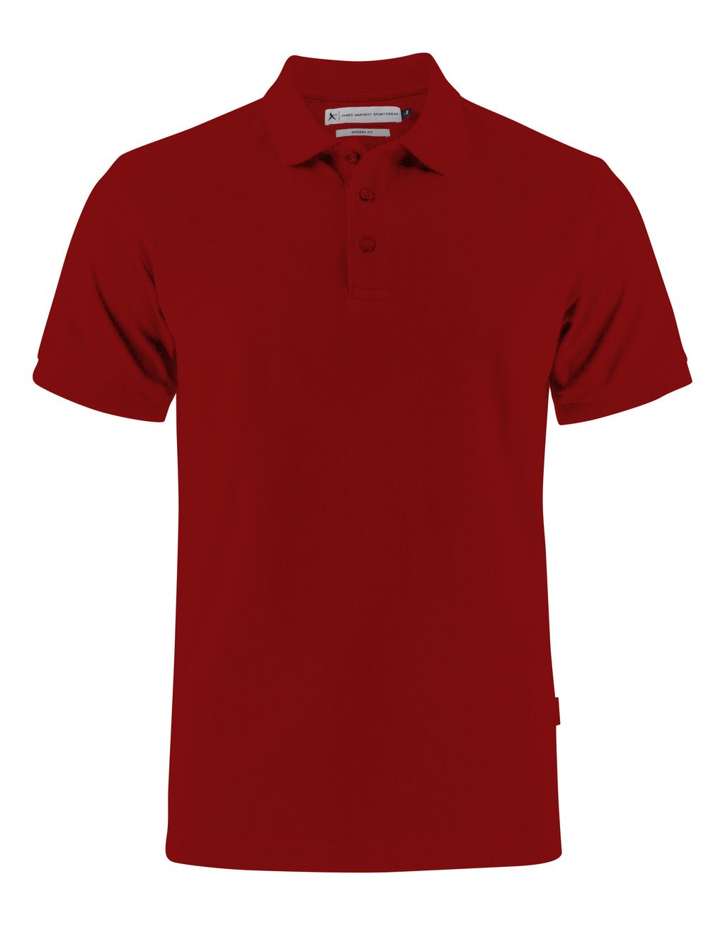 HAR2135032 James Harvest Neptune Modern Polo - Dark Red - HAR2135032