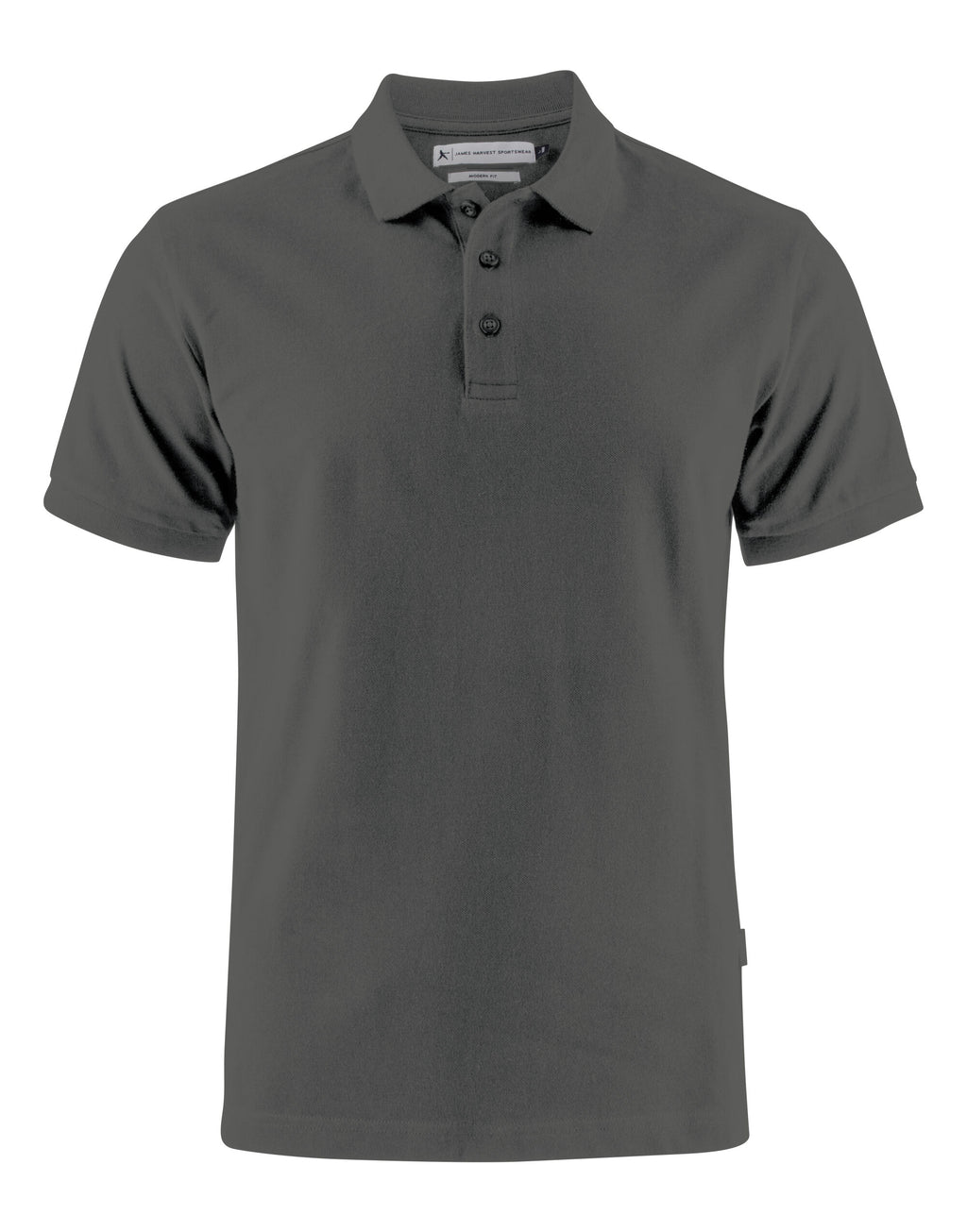 HAR2135032 James Harvest Neptune Modern Polo - Anthracite - HAR2135032