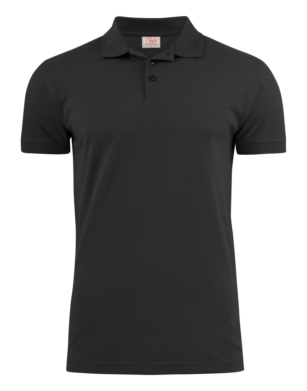 PE2265020 Printer Mens Surf Stretch Polo - Black - PE2265020