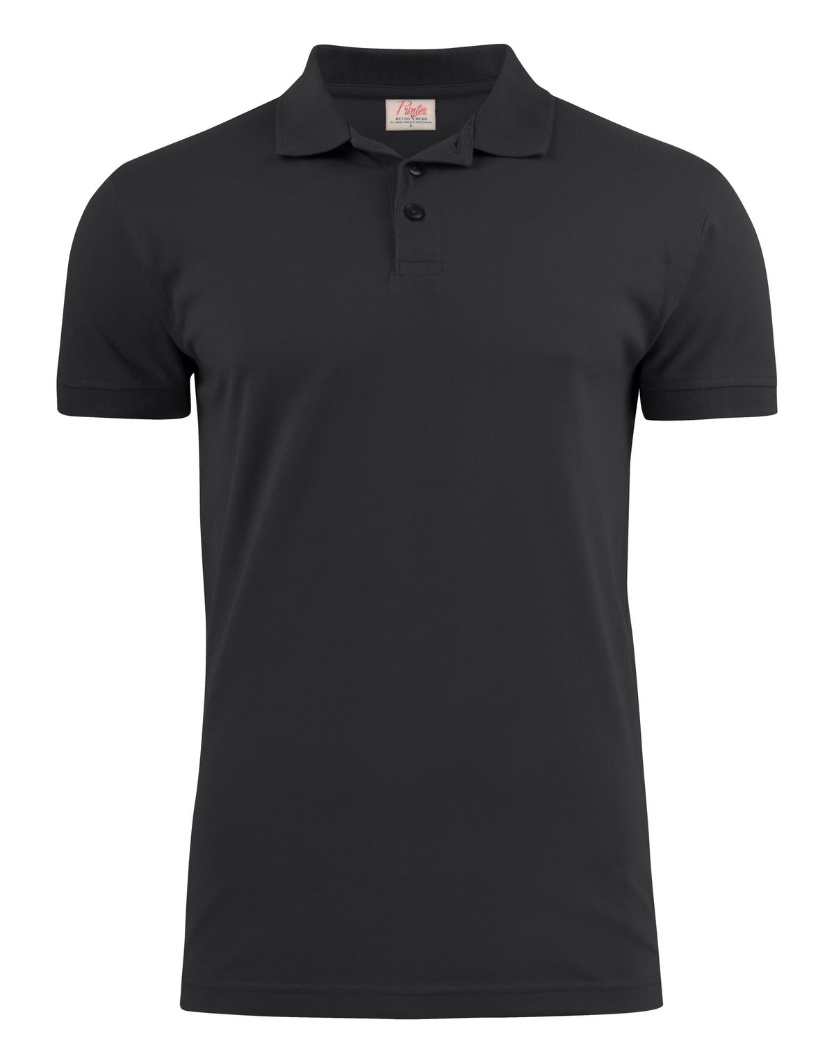 PE2265020 Printer Mens Surf Stretch Polo - Black - PE2265020
