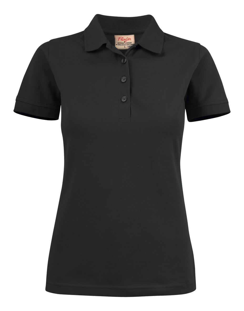 PE2265021 Printer Ladies Surf Stretch Polo - Black - PE2265021