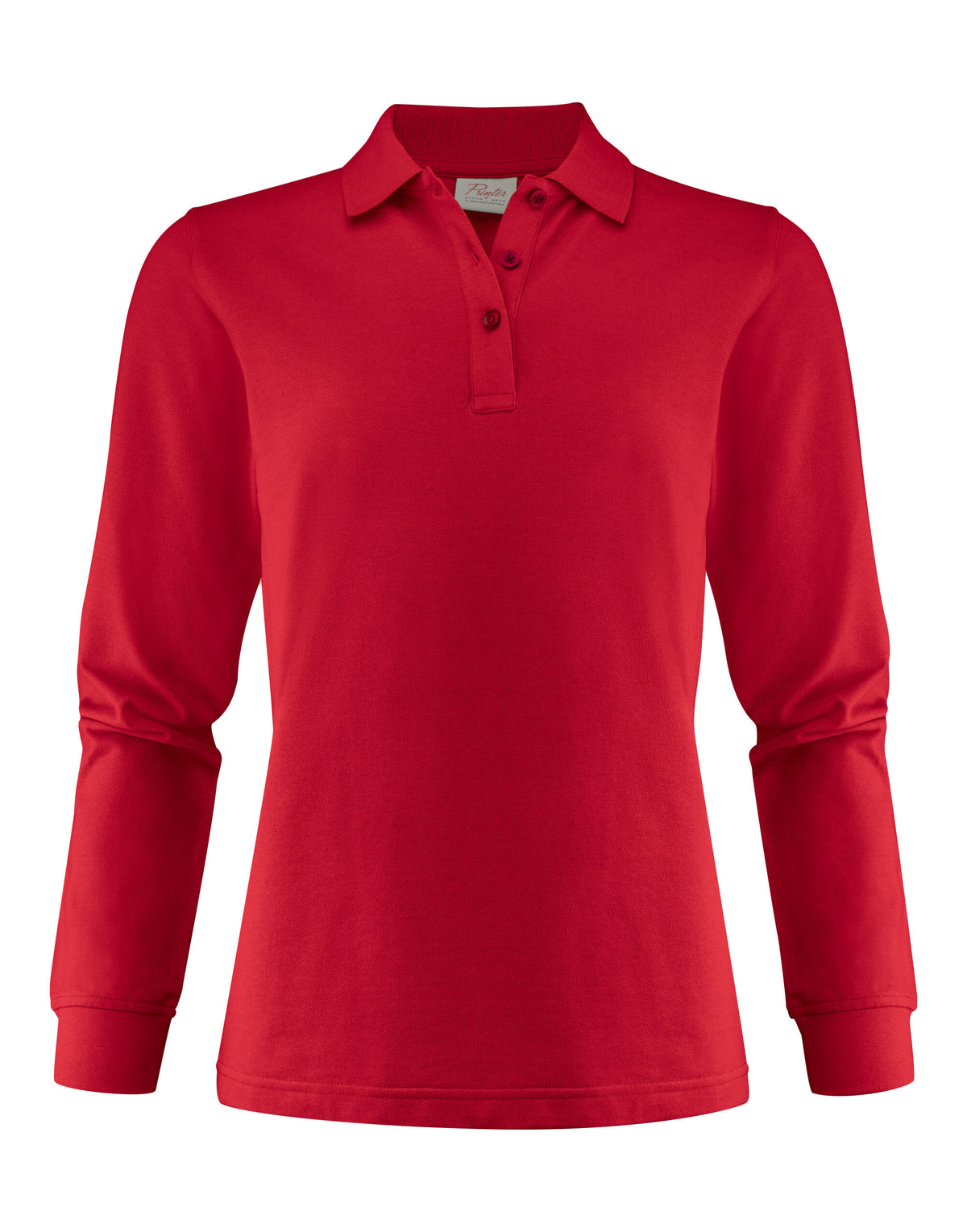 PE2265027 Printer Ladies Surf Pro LS Polo - Red - PE2265027