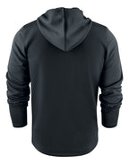 Printer Red Layback Full Zip Hoodie