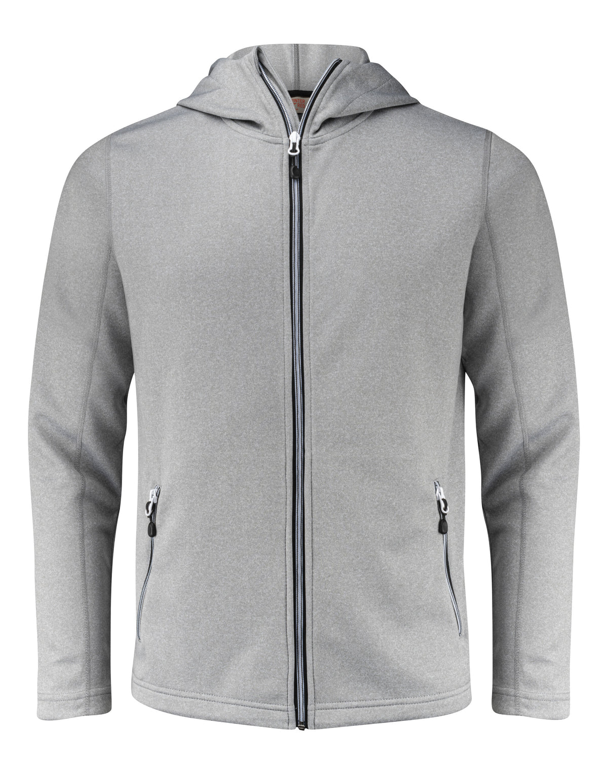 Printer Red Layback Full Zip Hoodie