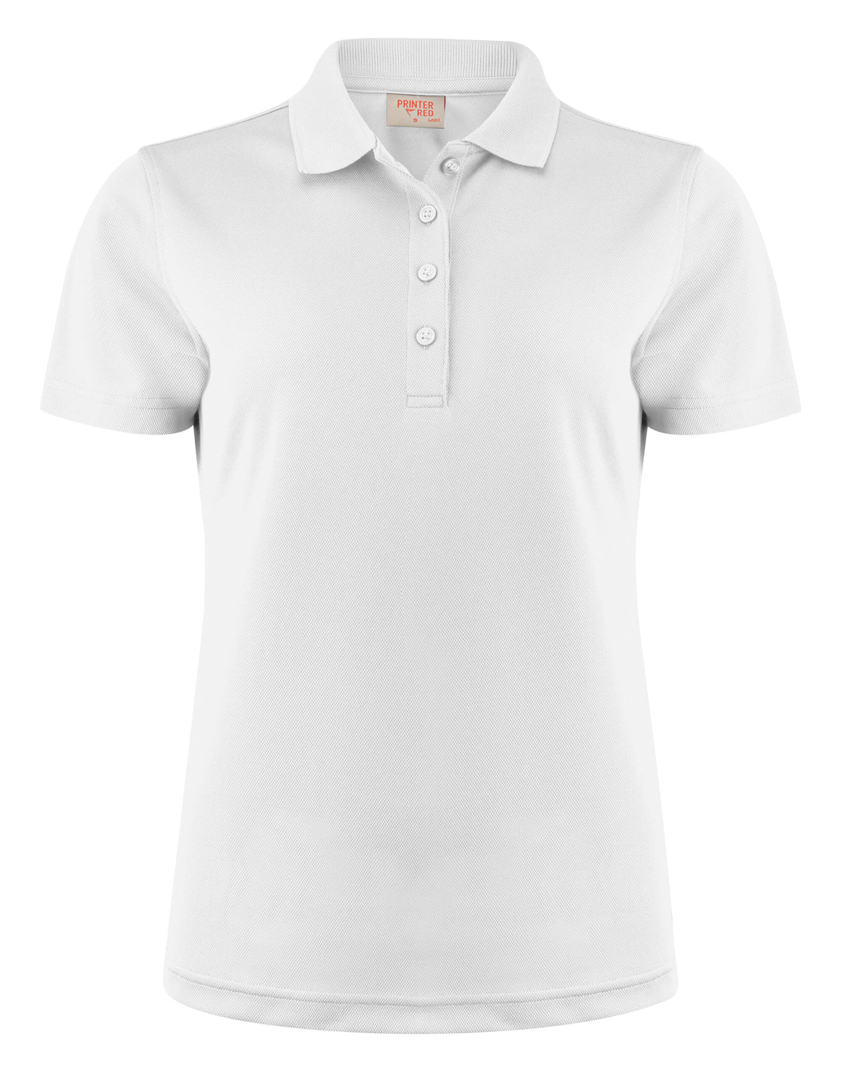 Printer Red Ladies Smash Polo Shirt