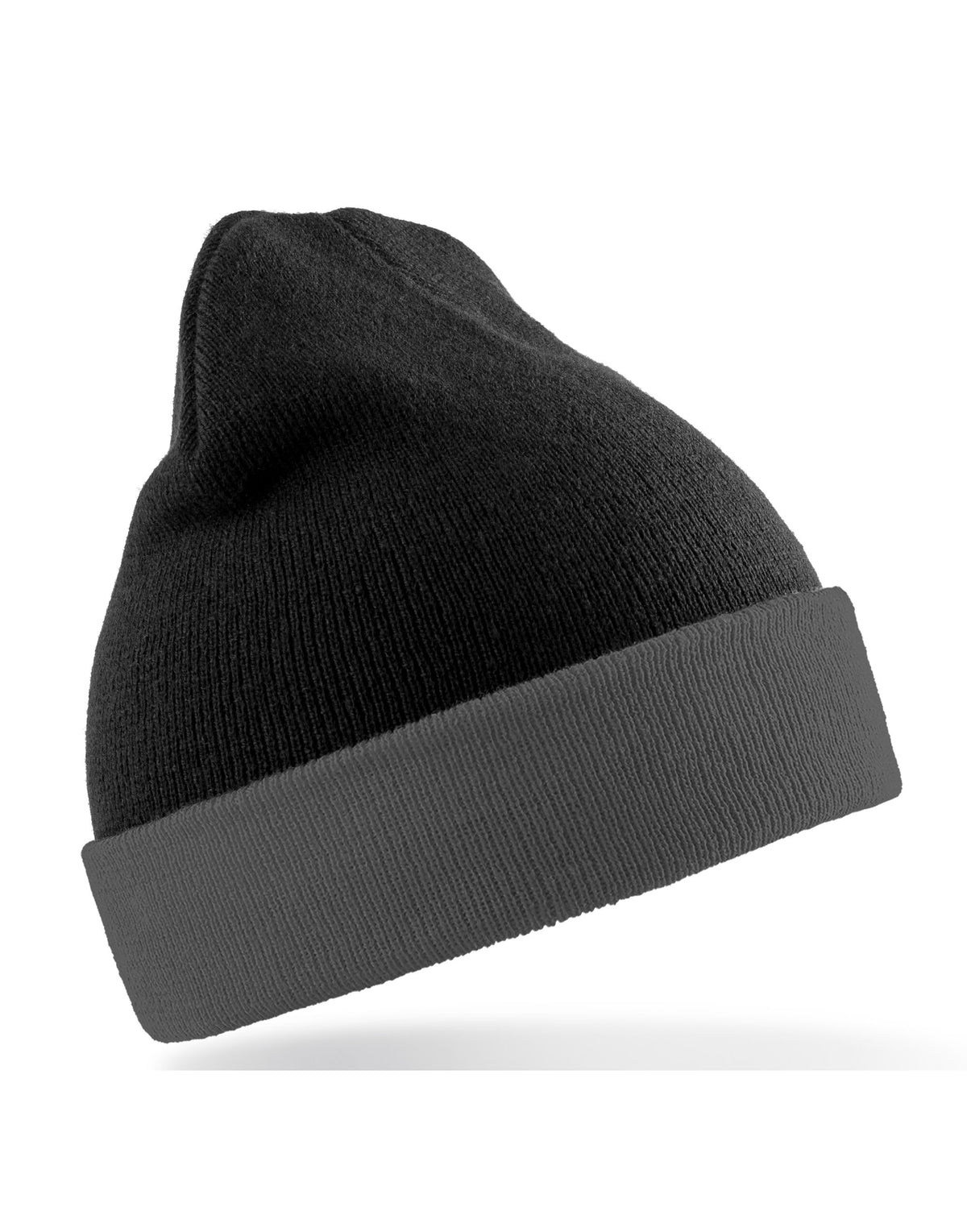 RC930X Result Recycled Black Compass Beanie - Black/ Grey - RC930X