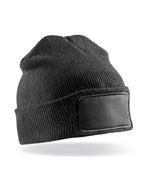 RC934X Result Rcycled Thinsulate Printer Beanie - Black - RC934X