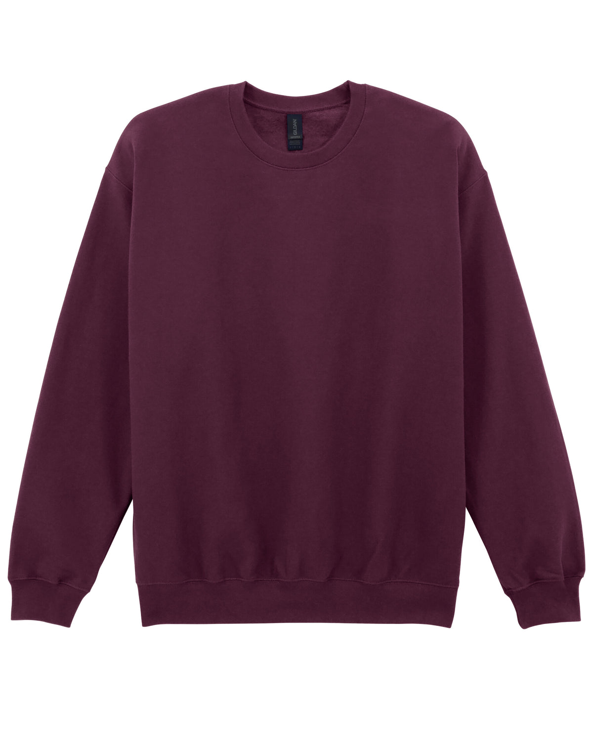 SF000 Gildan Softstyle MidW Fleece Adult Crew - Maroon - SF000