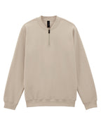 SF008 Gildan Softstyle Midweight 1/4 Zip Sweat - Sand - SF008
