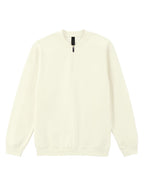 SF008 Gildan Softstyle Midweight 1/4 Zip Sweat - Off White - SF008