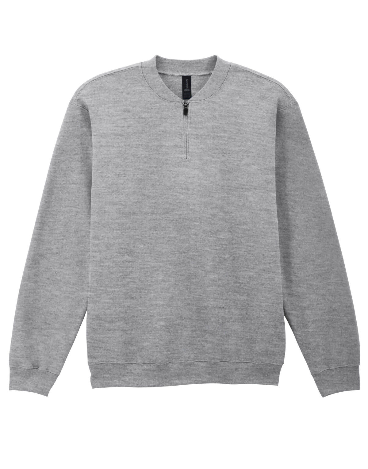 SF008 Gildan Softstyle Midweight 1/4 Zip Sweat - Sport Grey (RS) - SF008