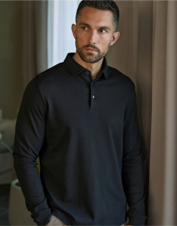 Tee Jays Pima Cotton Long Sleeve Polo