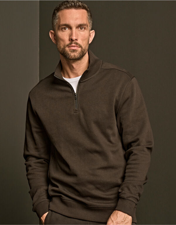 Tee Jays Ribbed Interlock Half Zip