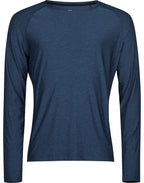 TJ7022 Tee Jays Long Sleeve Cooldry Tee - Navy Melange - TJ7022