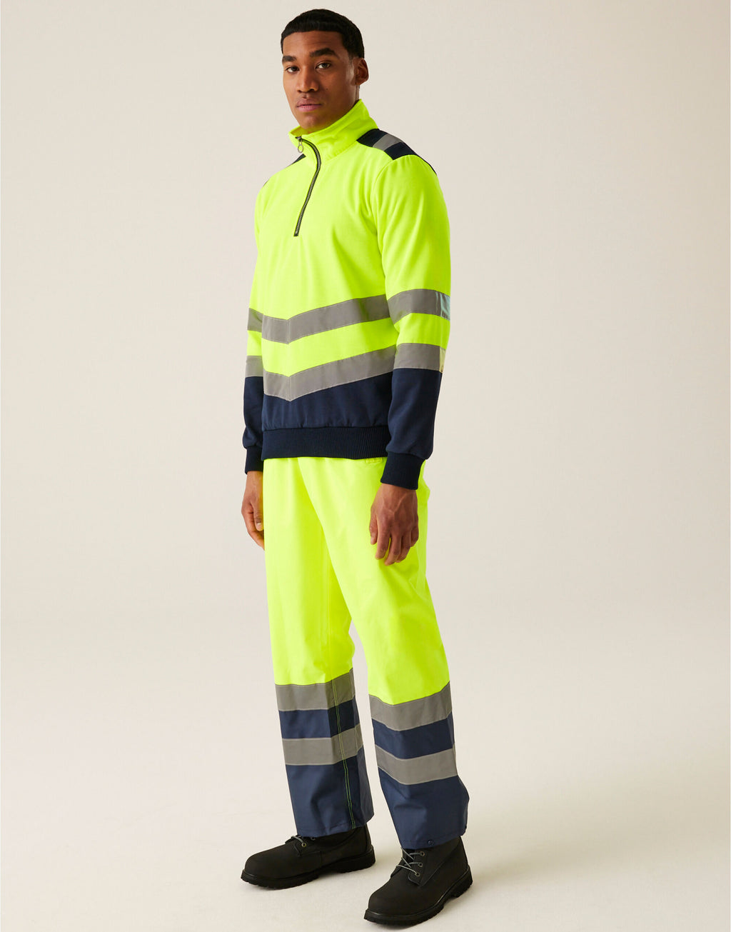 Regatta Hi Vis Pro 1/4 Zip Sweat Top