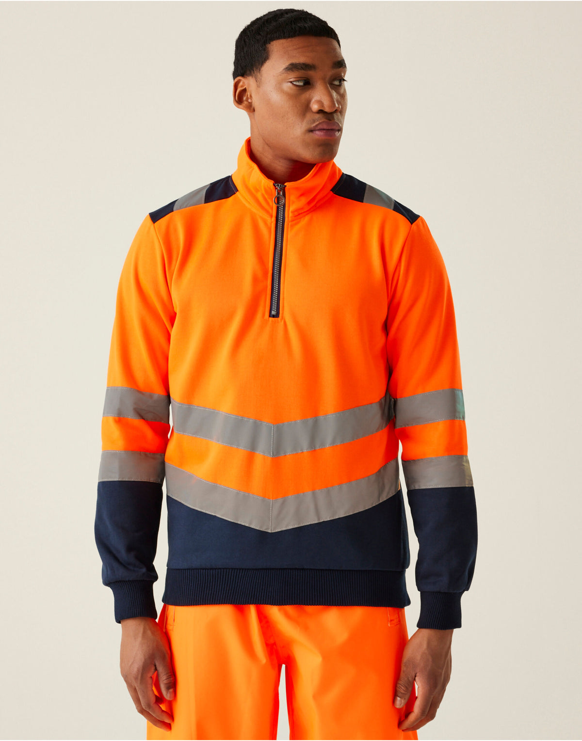 Regatta Hi Vis Pro 1/4 Zip Sweat Top