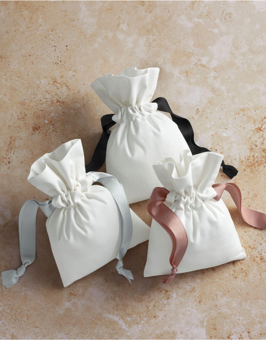 W121 Westford Mill Cotton Bag W Ribbon Cord