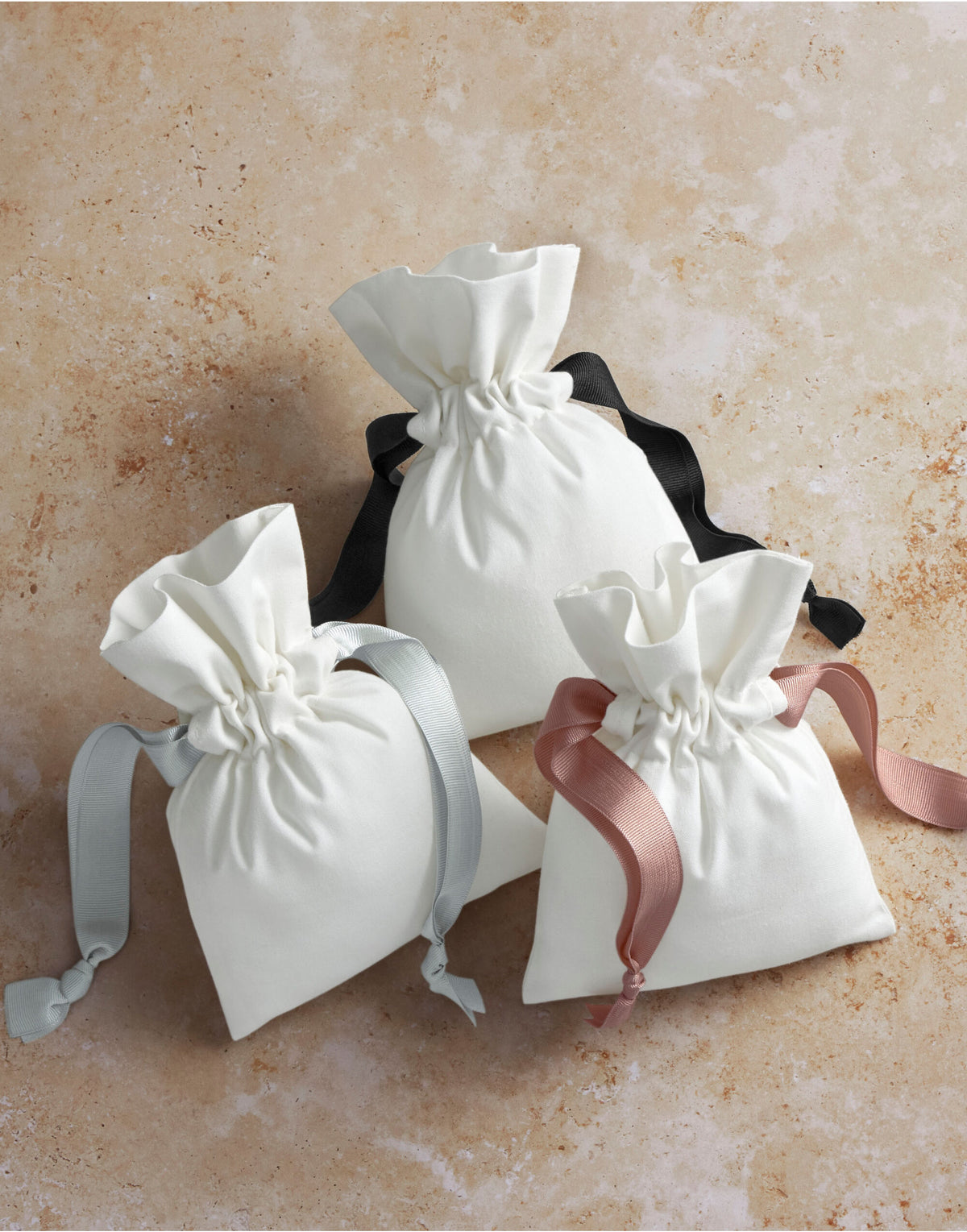 W121 Westford Mill Cotton Bag W Ribbon Cord