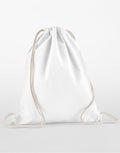 W160 Westford Mill Organic Cotton InCo Gymsac - White - W160
