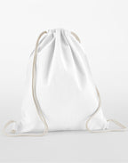 W160 Westford Mill Organic Cotton InCo Gymsac - White - W160