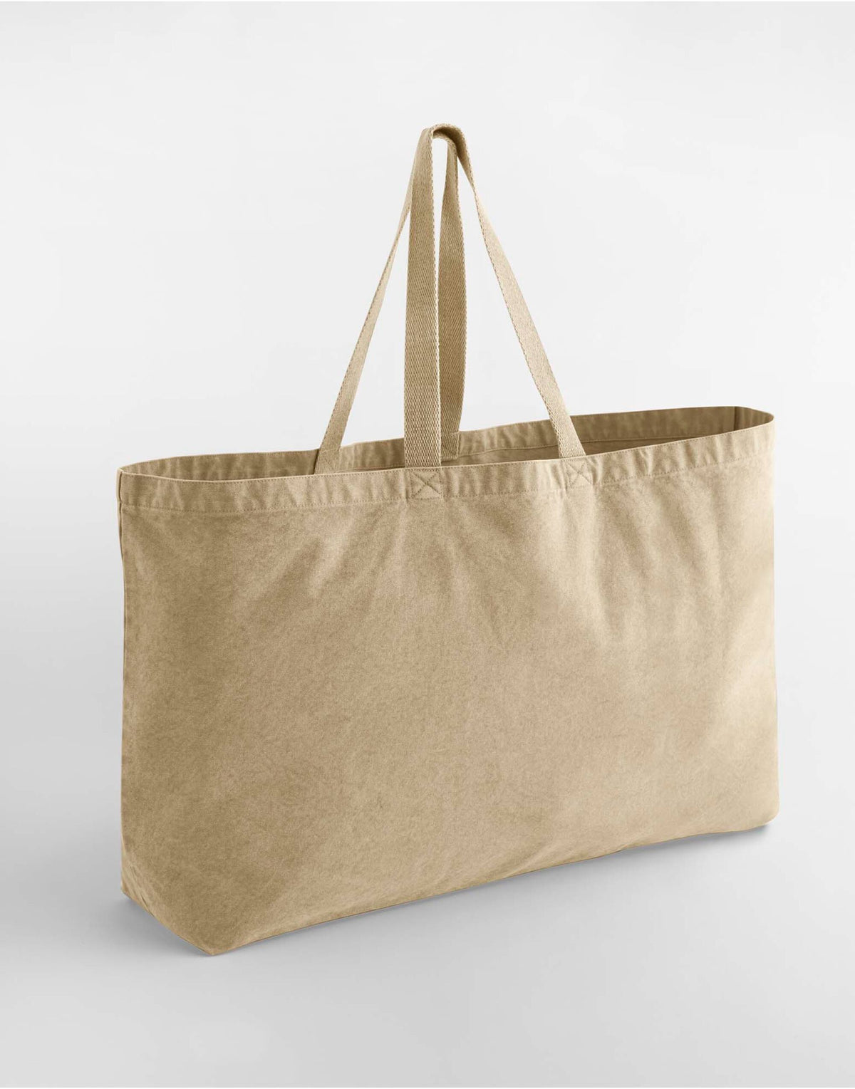 W348 Westford Mill Garment Dyed Oversize Tote - Vintage Sand - W348
