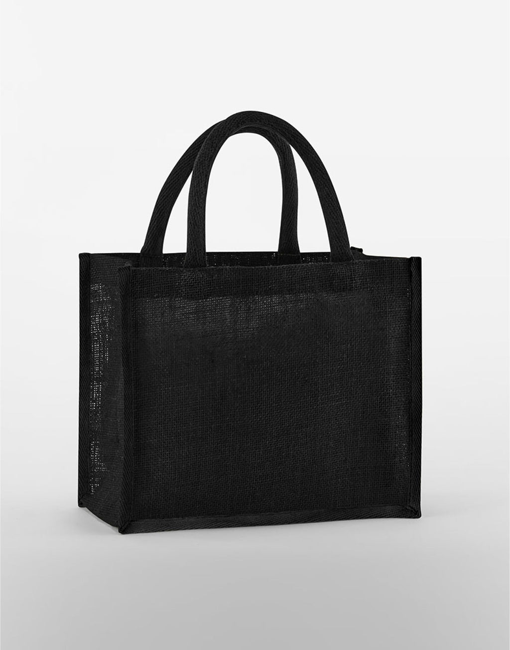 W473 Westford Mill Starched Jute Midi Tote - Black/Black - W473