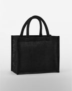 W473 Westford Mill Starched Jute Midi Tote - Black/Black - W473