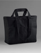 W604 Westford Mill Cargo Pocket Tote - Black - W604