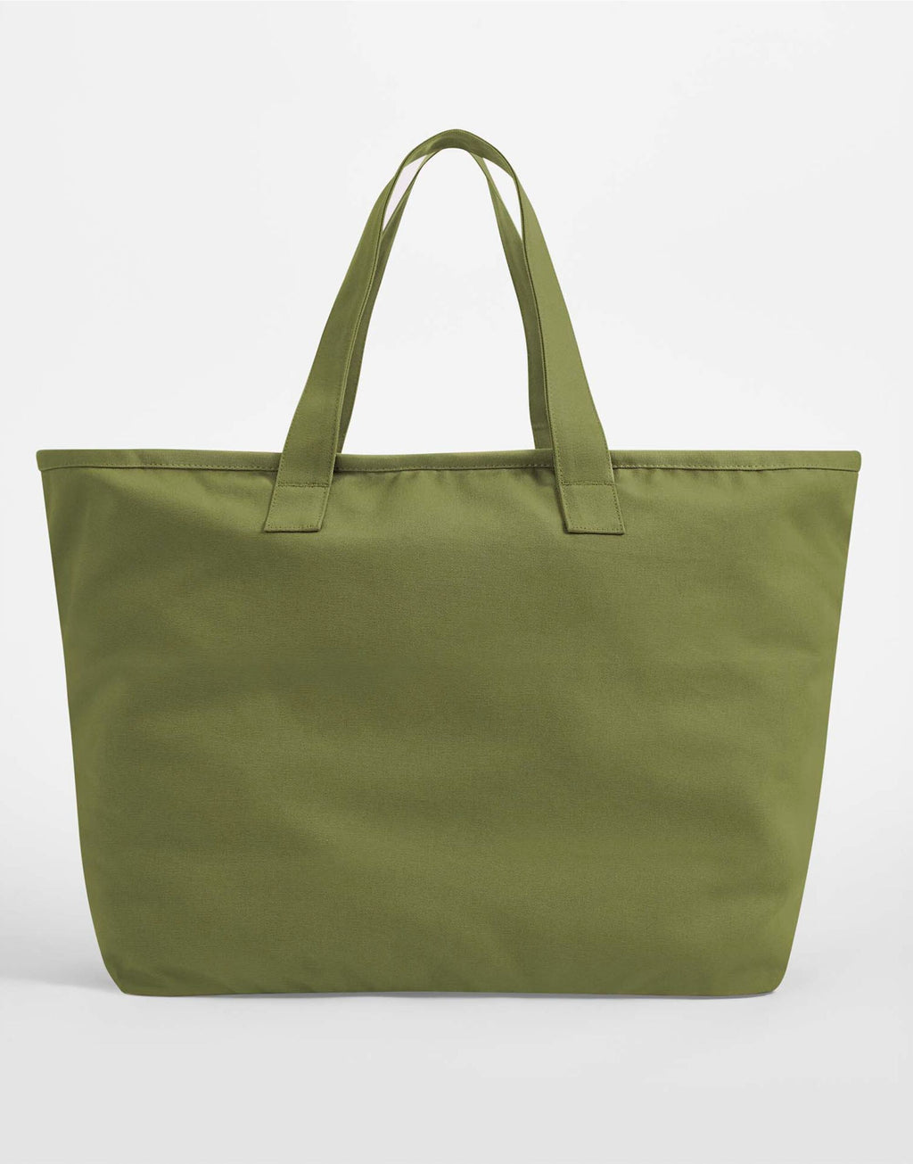 W606 Westford Mill Oversized Canvas Tote Bag - Bright Olive - W606