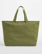 W606 Westford Mill Oversized Canvas Tote Bag - Bright Olive - W606