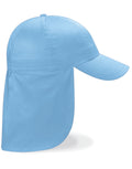 B11B Beechfield Junior Legionnaire Style Cap - Sky Blue - B11B