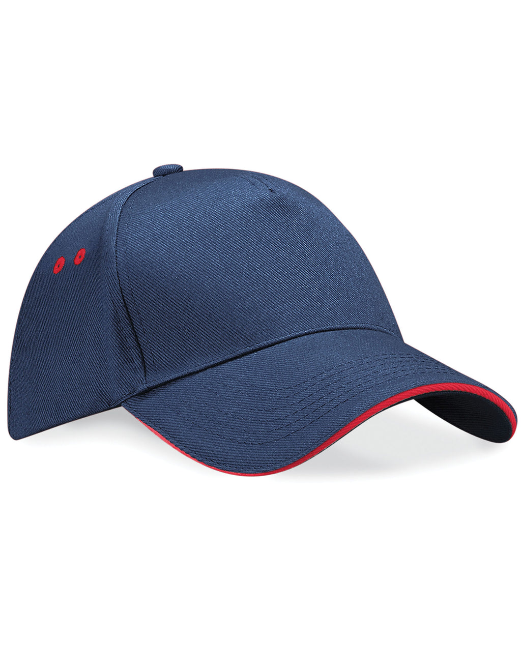 B15C Beechfield Ultimate Sandwich Peak Cap - French Navy/Classic Red - B15C