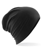 B368 Beechfield Hemsedal Cotton Slouch Beanie - Black - B368