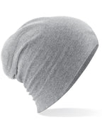 B368 Beechfield Hemsedal Cotton Slouch Beanie - Heather Grey - B368