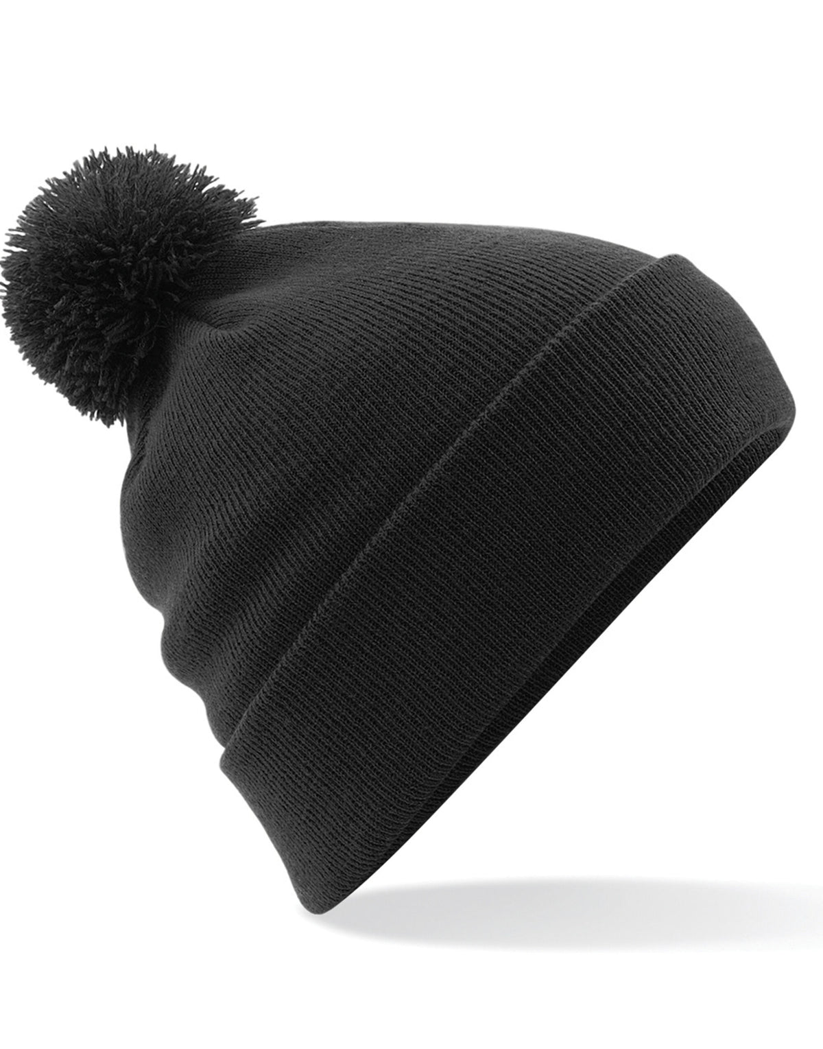 B426 Beechfield Original Pom Pom Beanie - Black - B426