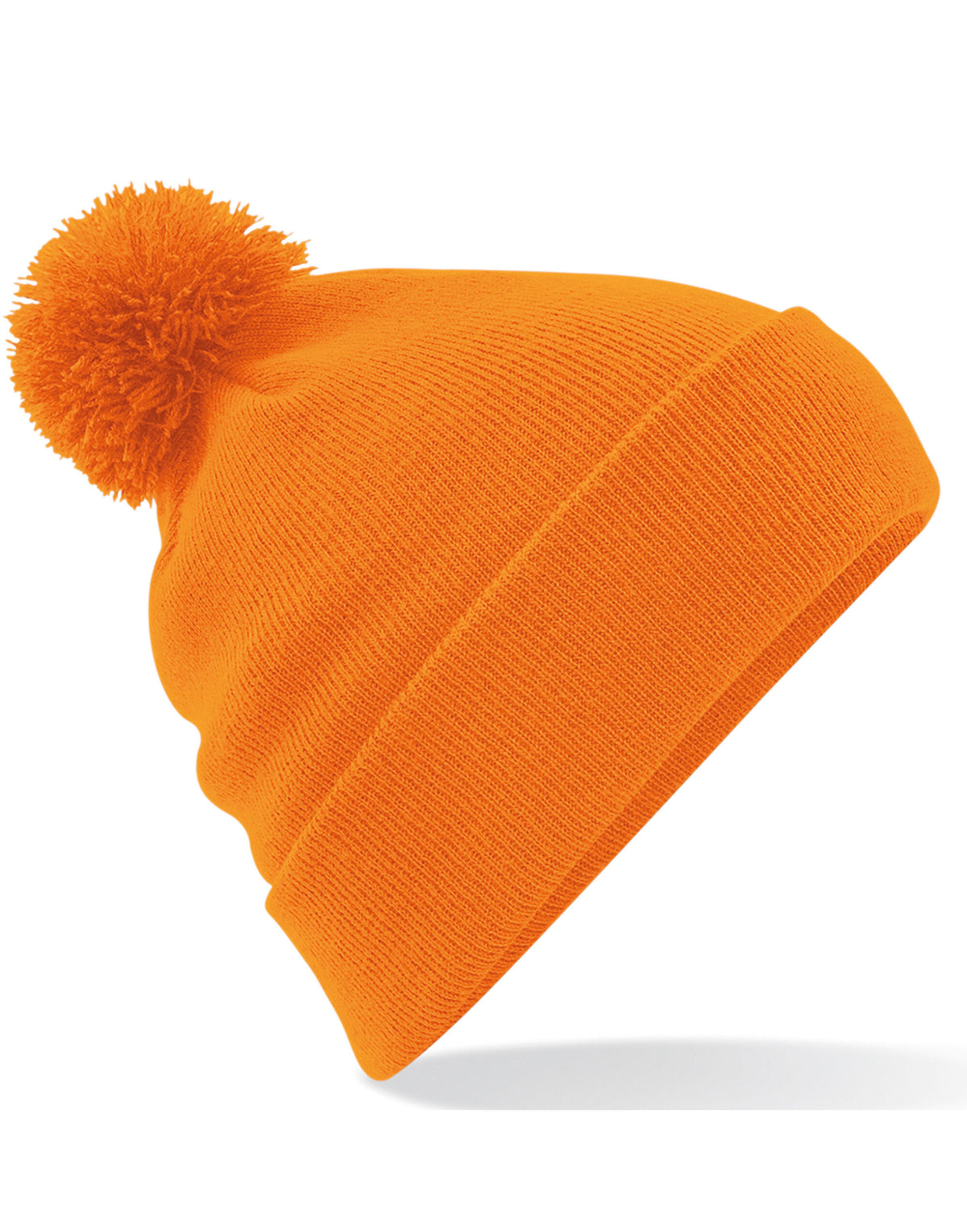B426 Beechfield Original Pom Pom Beanie - Orange - B426