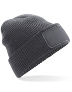 B440 Beechfield Thinsulate™ Patch Beanie - Graphite - B440
