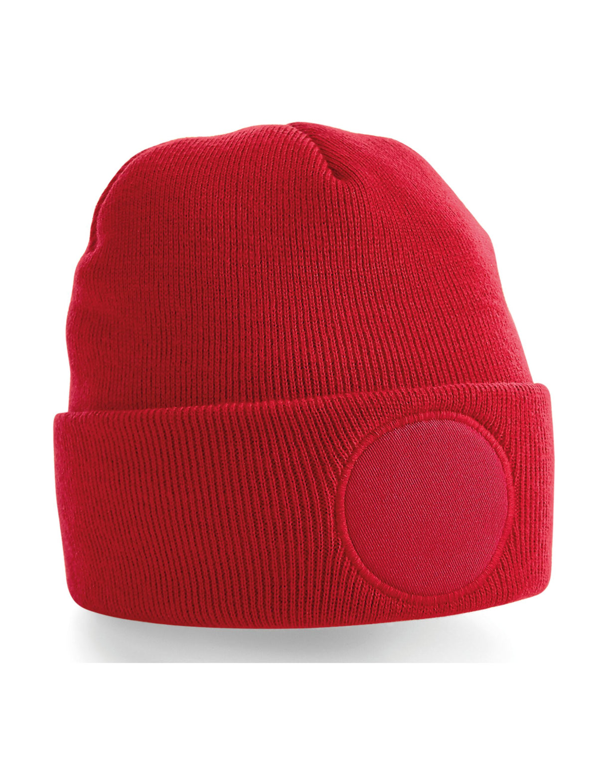 B446 Beechfield Circular Patch Beanie